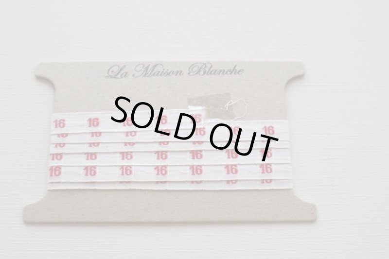 画像1: フランス製　ヴィンテージナンバーテープ 　１６ (1)