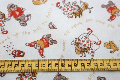 画像1: アメリカ製　ヴィンテージ　ファブリック　ナーサリーライム