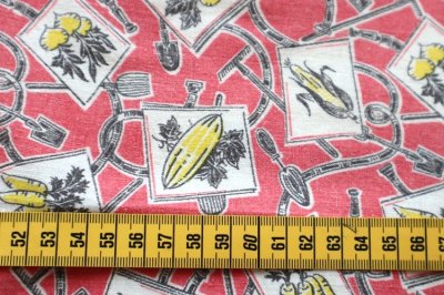 画像1: アメリカ製　ヴィンテージフィードサック　ベジタブル