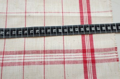 画像1: フランス製　ヴィンテージファブリック　キッチンリネン　ロール