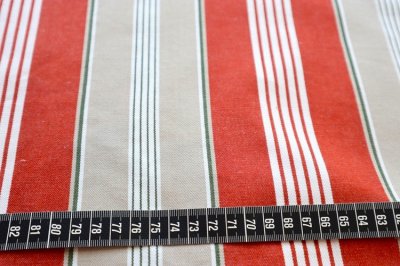 画像1: フランス製　ヴィンテージファブリック　ティッキング　ストライプ