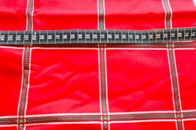 画像1: フランス製　ヴィンテージファブリック　バスクプリント