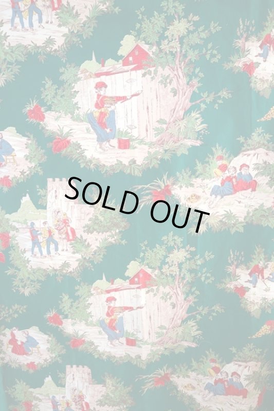 画像1: アメリカ製　ヴィンテージファブリック　マーク・トウェイン　 (1)