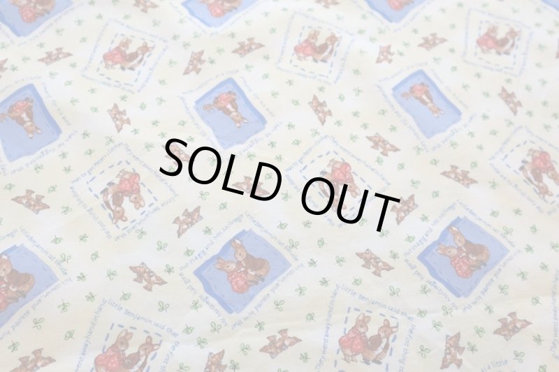 画像1: アメリカ製　ヴィンテージ　ファブリック　ピーターラビット2003 (1)