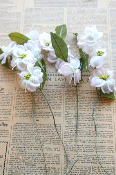 画像1: ドイツ製ヴィンテージフラワー　帽子・コサージュ用　SALE!