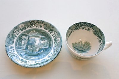 画像2: イギリス製 スポード グリーンイタリアン ティーカップ&ソーサー 200ml