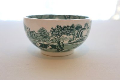 画像1: イギリス製　スポード　グリーンイタリアン　ディップボウル　１１ｃｍ