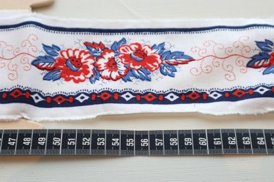 画像1: フランス製　ヴィンテージコットンテープ　プロヴァンス　ソレイアード