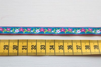 画像1: フランス製　ヴィンテージリボン　フラワー