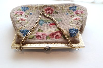 画像2: アメリカ製　ヴィンテージ　ニードルポイント　バッグ