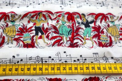 画像1: アメリカ製　ヴィンテージフィードサック　DANCE