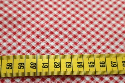 画像1: アメリカ製　ヴィンテージフィードサック　ギンガムチェックレッド