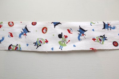 画像2: アメリカ製　ヴィンテージフィードサック　女の子とキッチン