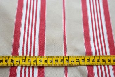 画像1: フランス製　ヴィンテージファブリック　ティッキング　ストライプ