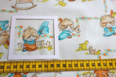 画像1: アメリカ製　ヴィンテージファブリック　子供インディアン