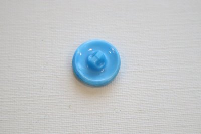 画像1: フランス製ヴィンテージガラスボタン　　ブルー