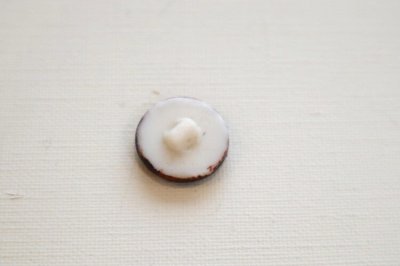 画像1: フランス製ヴィンテージガラスボタン　　エーデルワイス
