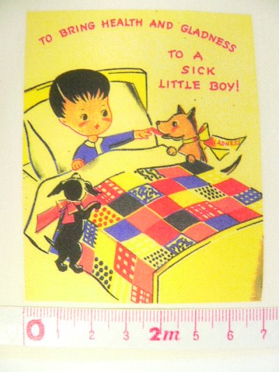 画像1: 転写カットクロス　LITTLE BOY 