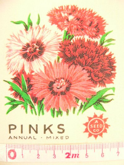 画像1: 転写カットクロス　PINKS 