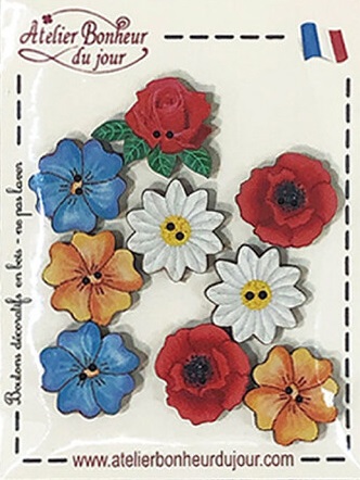 画像1: フランス製　アトリエボヌールドゥジュール　ひなげしの花 (1)